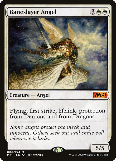 Baneslayer Angel - Core Set 2021 Magic card