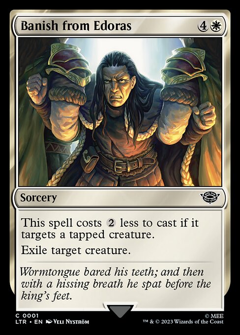 Banish from Edoras - The Lord of the Rings: Tales of Middle-earth Magic card