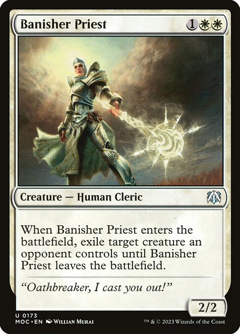 Banisher Priest - March of the Machine Commander Magic card