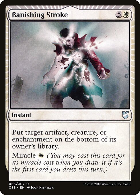 Banishing Stroke - Commander 2018 Magic card