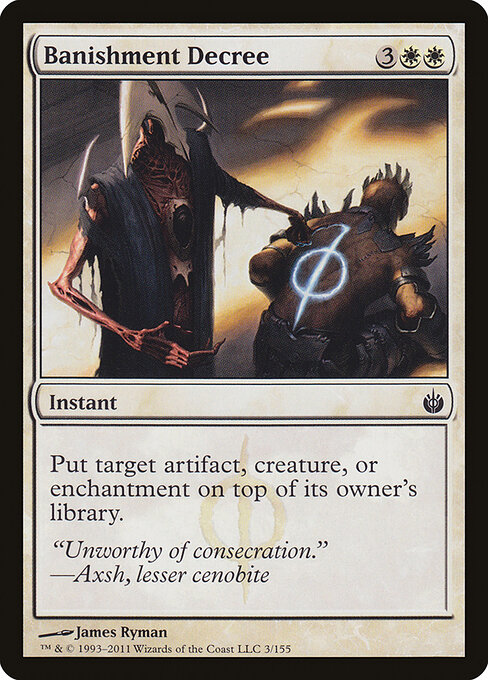 Banishment Decree - Mirrodin Besieged Magic card
