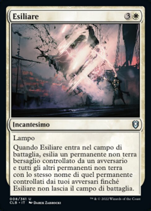 Esiliare (Banishment) - Commander Legends: Battle for Baldur's Gate (#8) - Illustrated by Darek Zabrocki - Magic: The Gathering Card