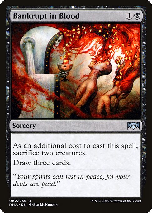Bankrupt in Blood - Ravnica Allegiance Magic card