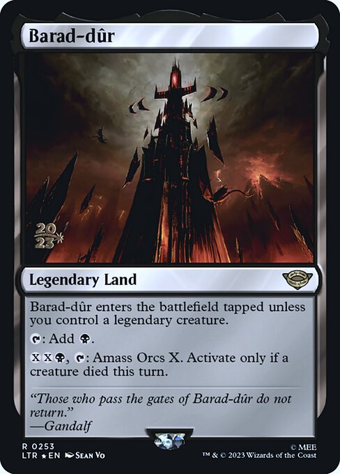Barad-dûr - Tales of Middle-earth Promos (#253s) - Illustrated by Sean Vo - Magic: The Gathering Card