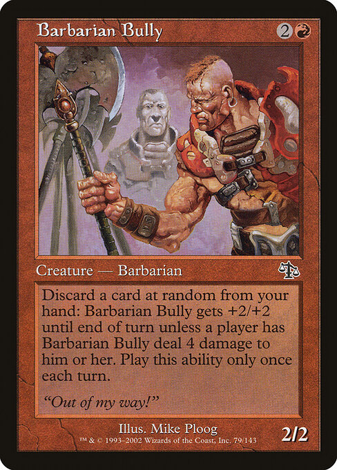 Barbarian Bully - Judgment Magic card
