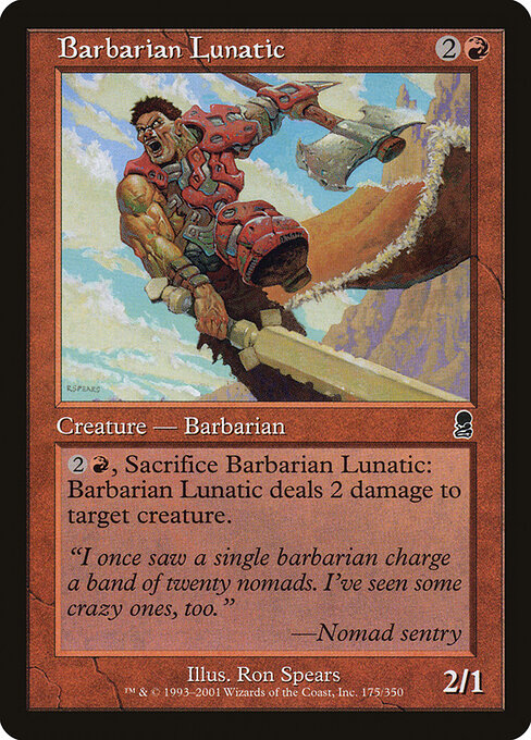 Barbarian Lunatic - Odyssey Magic card