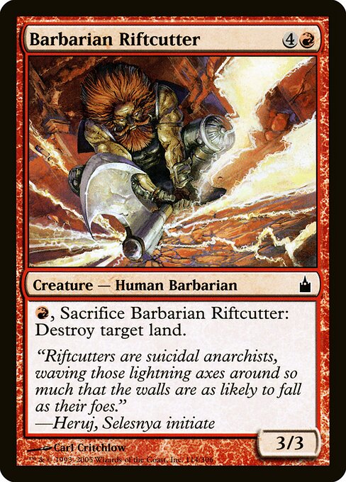 Barbarian Riftcutter - Ravnica: City of Guilds Magic card