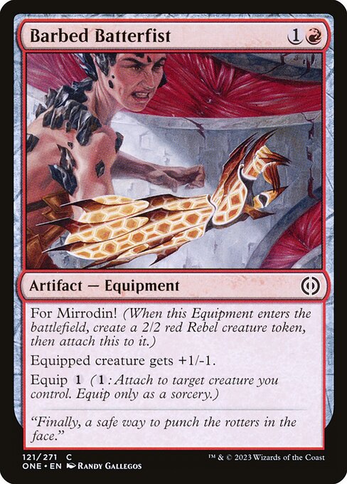Barbed Batterfist - Phyrexia: All Will Be One Magic card