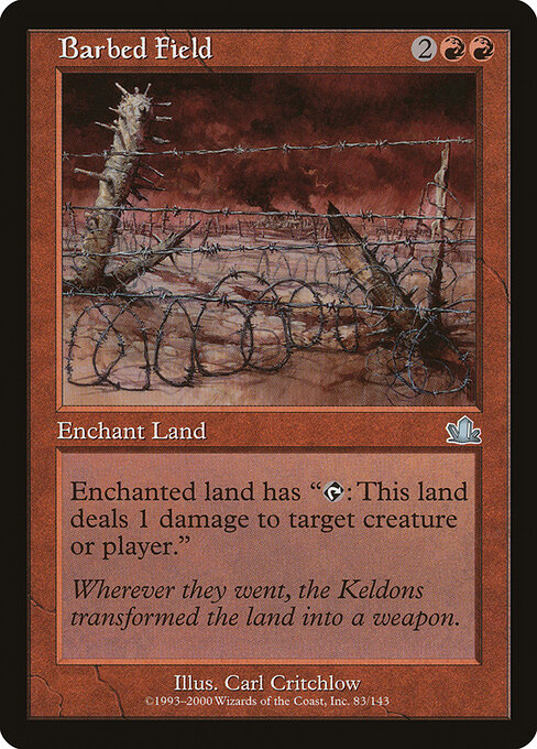 Barbed Field - Prophecy Magic card