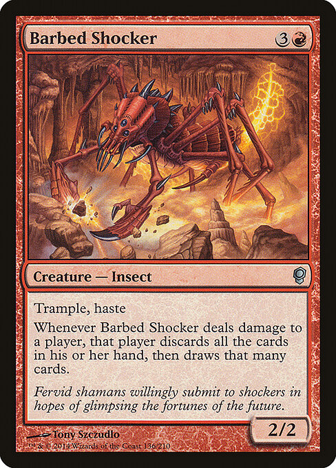 Barbed Shocker - Conspiracy Magic card