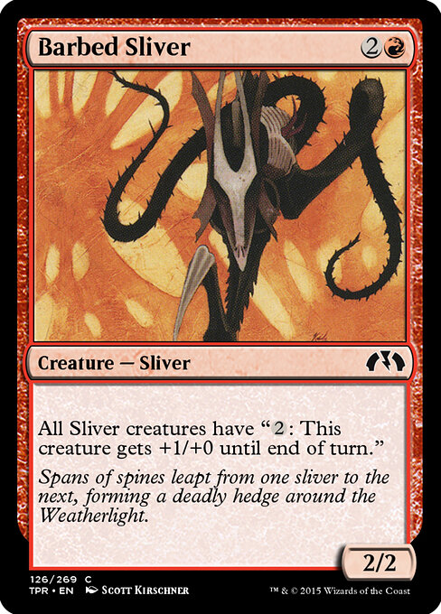 Barbed Sliver - Tempest Remastered Magic card