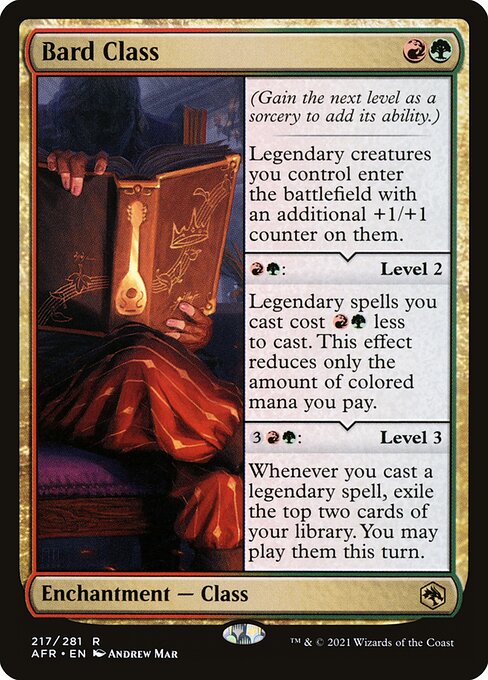 Bard Class - Adventures in the Forgotten Realms Magic card