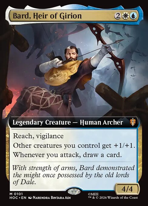 Bard, Girions Erbe (Bard, Heir of Girion) - The Hobbit Eternal (#101) - Illustrated by Narendra Bintara Adi - Magic: The Gathering Card