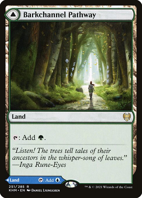 Barkchannel Pathway // Tidechannel Pathway - Kaldheim Magic card