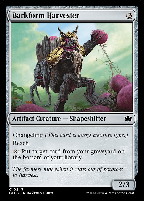 Barkform Harvester - Bloomburrow Magic card
