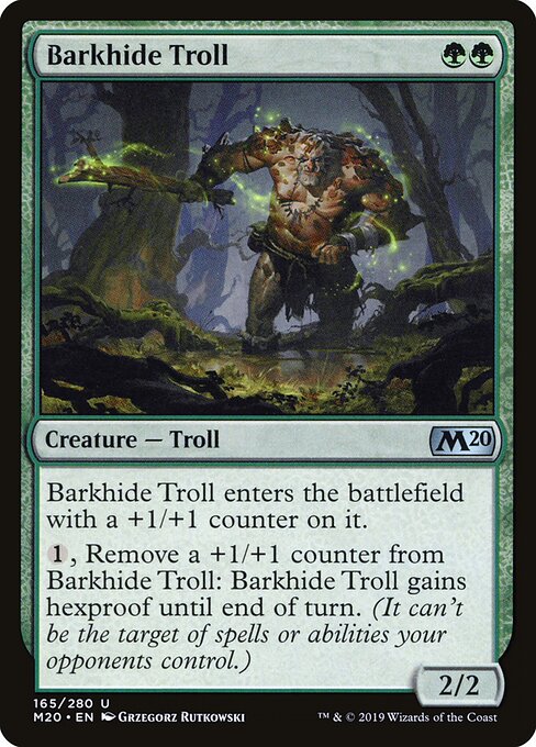 Barkhide Troll - Core Set 2020 Magic card