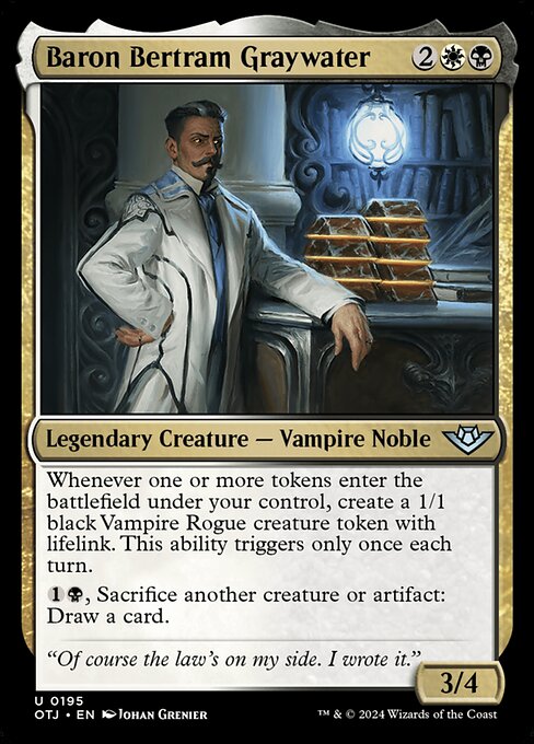 Baron Bertram Graywater - Outlaws of Thunder Junction Magic card