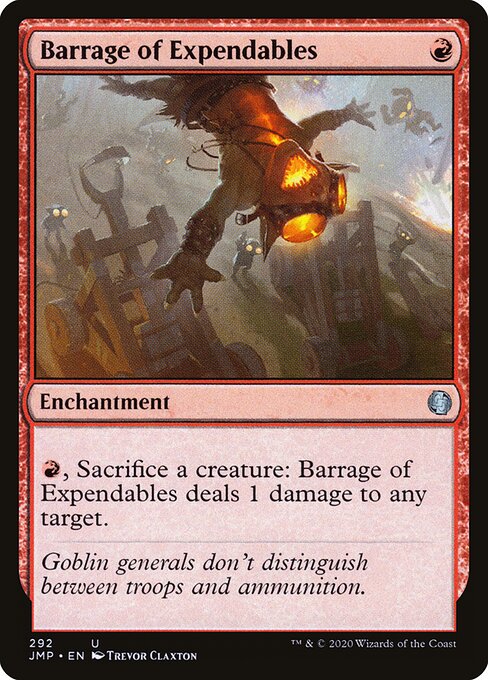 Barrage of Expendables - Jumpstart Magic card
