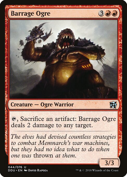 Barrage Ogre - Duel Decks: Elves vs. Inventors Magic card