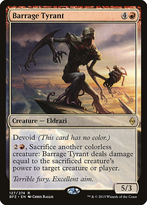 Barrage Tyrant - Battle for Zendikar Magic card