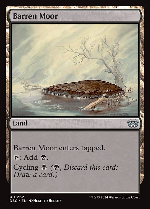 Barren Moor - Duskmourn: House of Horror Commander Magic card