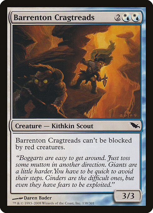 Barrenton Cragtreads - Shadowmoor Magic card