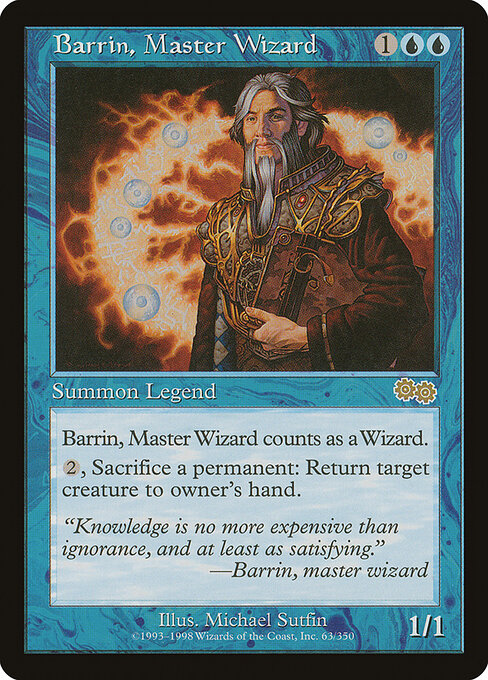 Barrin, Master Wizard - Urza's Saga Magic card