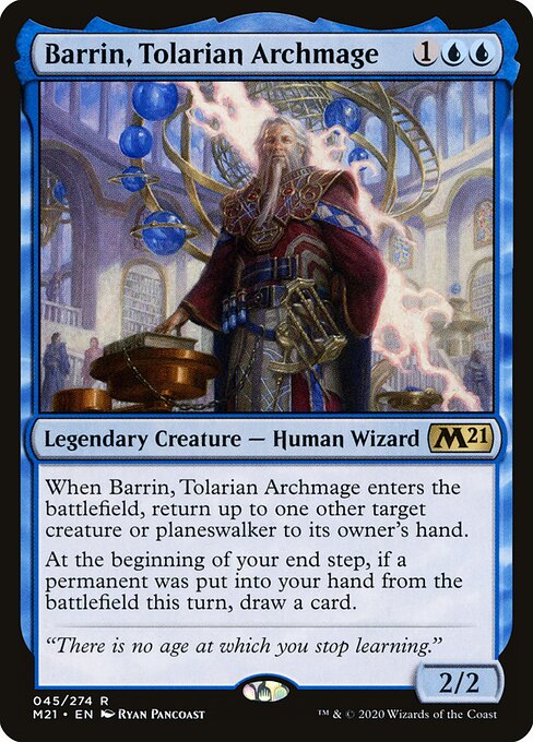 Barrin, Tolarian Archmage - Core Set 2021 Magic card