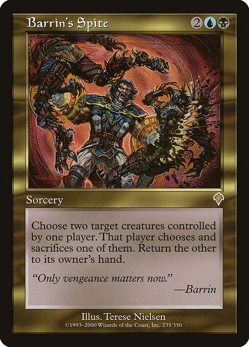 Barrin's Spite - Invasion Magic card