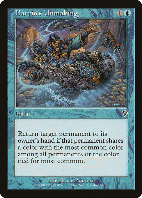 Barrin's Unmaking - Invasion Magic card