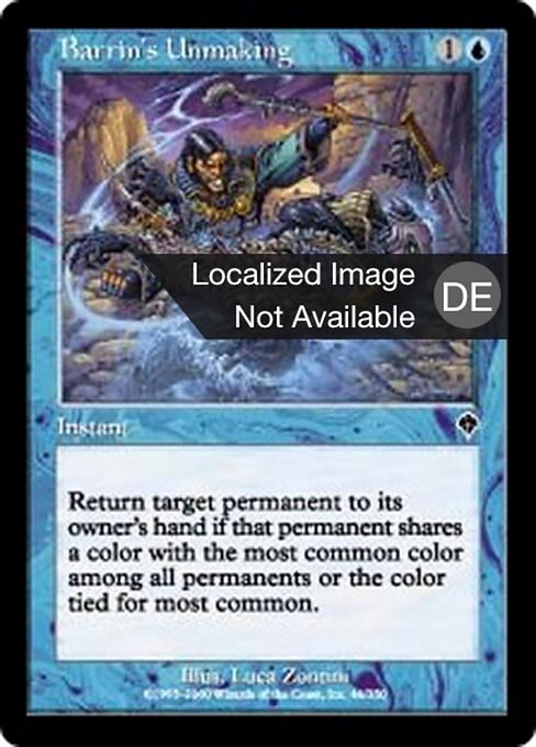 Barrin's Unmaking - Invasion (#46) - Illustrated by Luca Zontini - Magic: The Gathering Card