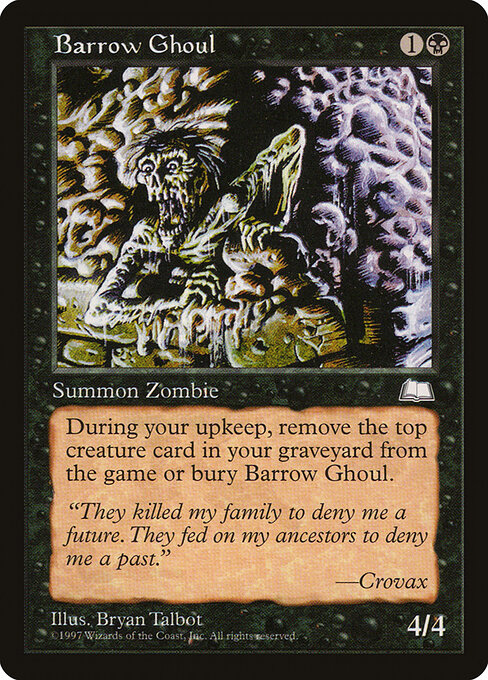 Barrow Ghoul - Weatherlight Magic card
