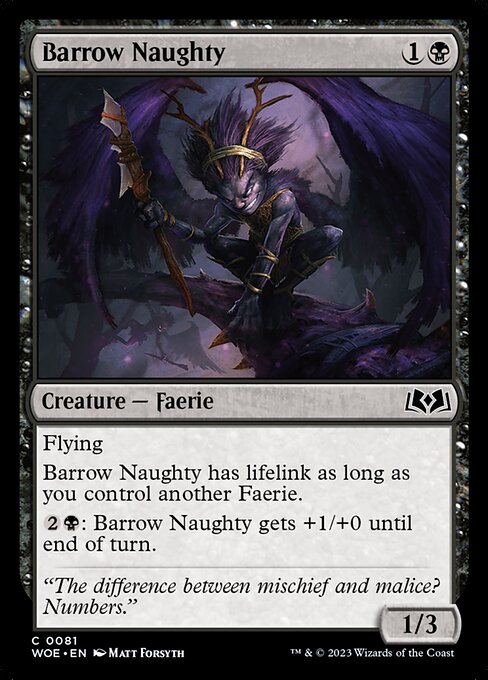 Barrow Naughty - Wilds of Eldraine Magic card