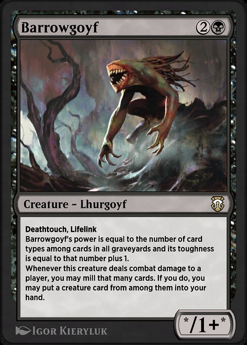 バロウゴイフ (Barrowgoyf) - Modern Horizons 3 Commander (#50) - Illustrated by Igor Kieryluk - Magic: The Gathering Card