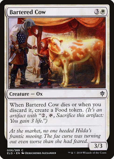 Bartered Cow - Throne of Eldraine Magic card
