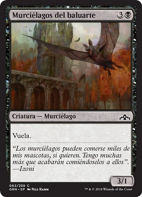Chauve-souris des échauguettes (Bartizan Bats) - Core Set 2020 (#319) - Illustrated by Nils Hamm - Magic: The Gathering Card