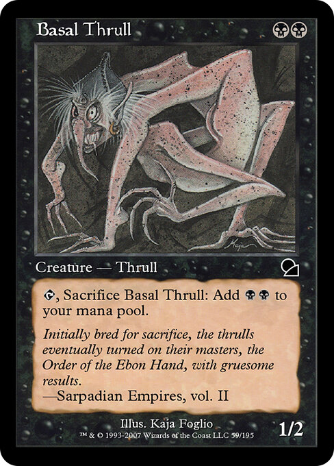 Basal Thrull - Masters Edition (#59) - Illustrated by Kaja Foglio - Magic: The Gathering Card