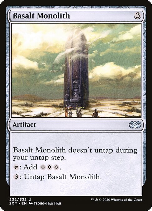 Basalt Monolith - Double Masters Magic card