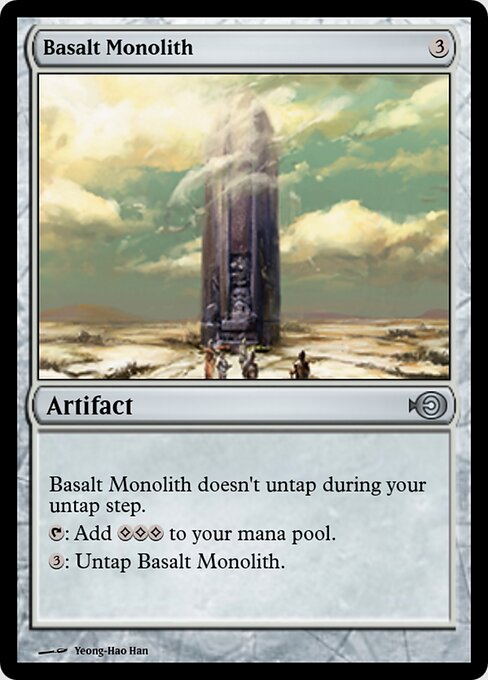 Basalt Monolith - Summer Magic / Edgar (#235) - Illustrated by Jesper Myrfors - Magic: The Gathering Card