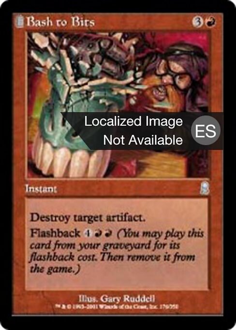 Convertir en pedazos (Bash to Bits) - Odyssey (#176) - Illustrated by Matt Cavotta - Magic: The Gathering Card