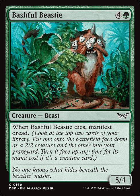 Bashful Beastie - Duskmourn: House of Horror Magic card