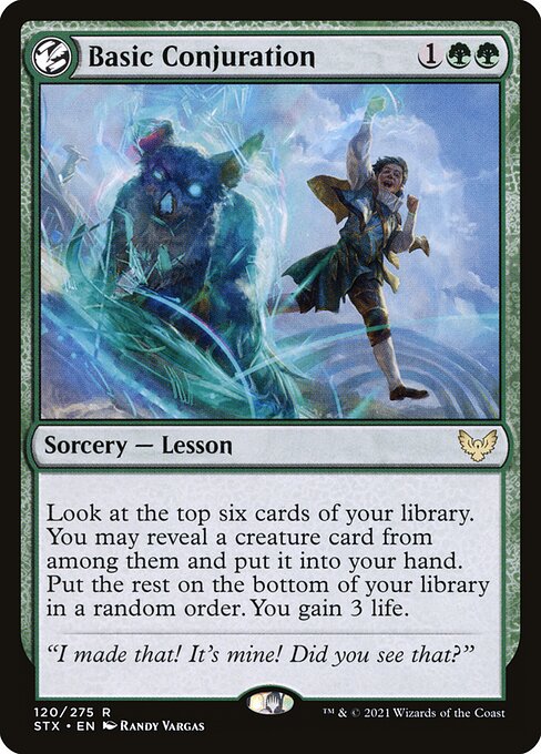 Basic Conjuration - Strixhaven: School of Mages Magic card