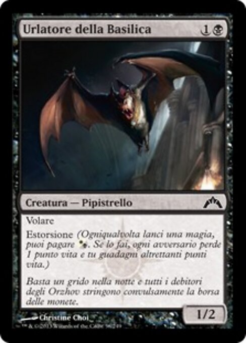 Basilikakreischer (Basilica Screecher) - Gatecrash (#58) - Illustrated by Christine Choi - Magic: The Gathering Card