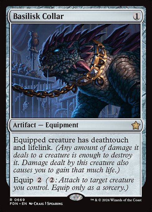Basilisk Collar - Foundations Magic card