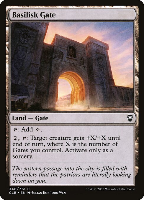 Basilisk Gate - Commander Legends: Battle for Baldur's Gate (#346) - Illustrated by Julian Kok Joon Wen - Magic: The Gathering Card