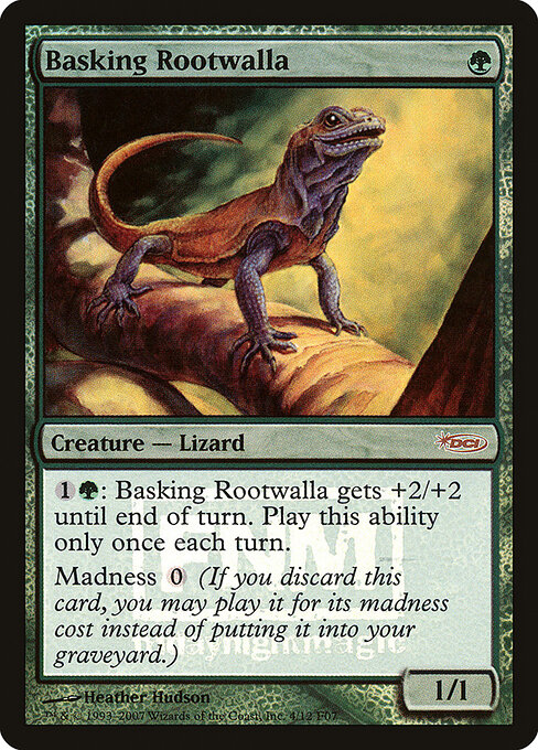 Basking Rootwalla - Torment (#121) - Illustrated by Heather Hudson - Magic: The Gathering Card