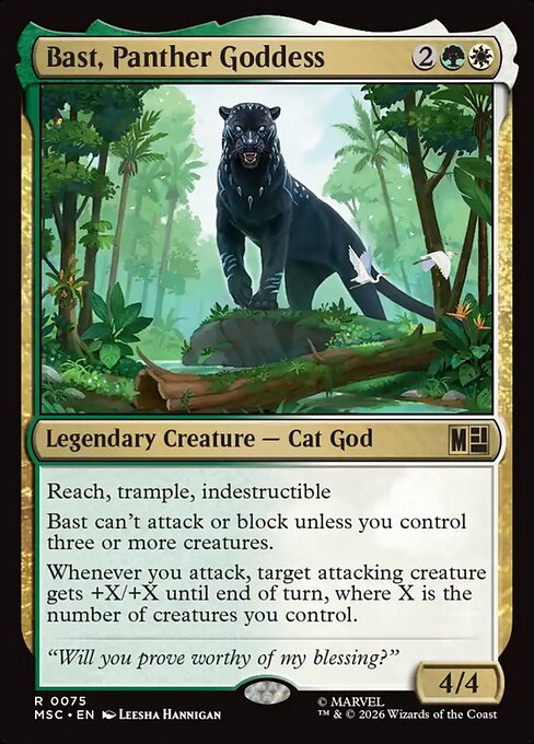 Bast, Panther Goddess - Marvel Super Heroes Commander Magic card