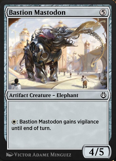 Mastodonte do Bastião (Bastion Mastodon) - Kaladesh (#197) - Illustrated by Victor Adame Minguez - Magic: The Gathering Card