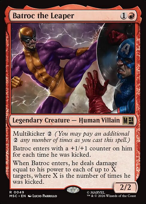 Batroc the Leaper - Marvel Super Heroes Commander Magic card