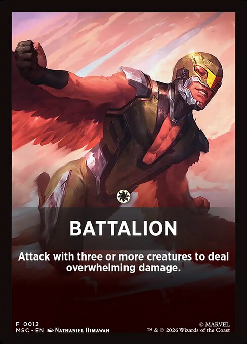 Battalion - Marvel Super Heroes Jumpstart Front Cards (#12) - Illustrated by Nathaniel Himawan - Magic: The Gathering Card